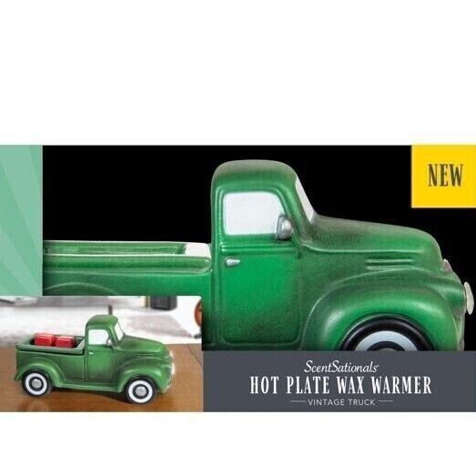 ScentSationals Vintage Truck (Green) Hot Plate Wax Warmer (Retro