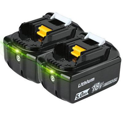 2  - 18V/5,0Ah für Makita Akku BL1860B- 2er Set BL1850 BL1830 BHR202RFE