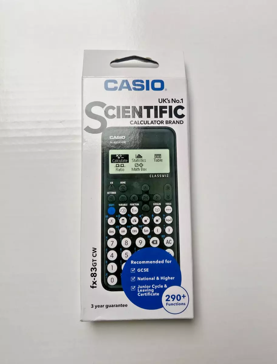 Casio FX 83GT CW Scientific Calculator GCSE Black Updated Replaced FX 83GTX