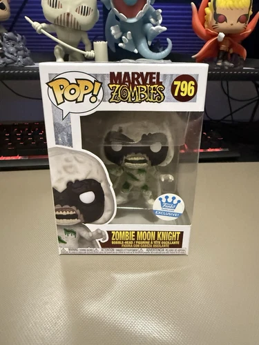 Funko Pop! Vinilo: Marvel - Zombie Moon Knight - Funko Web (FW) (Exclusivo) #796