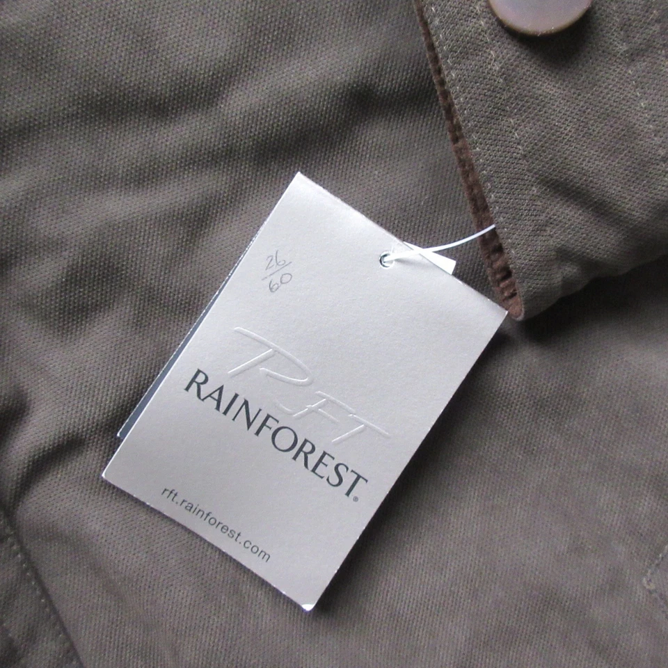 NWT MEN RFT RAINFOREST LINED BROWN CANVAS XL X-LARGE JACKET HEAVYWEIGHT WARM - Image 3 of 4