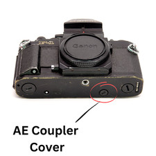 Canon F-1n AE Coupler Cap Cover Drive Winder New F-1 by Ausgeknipst