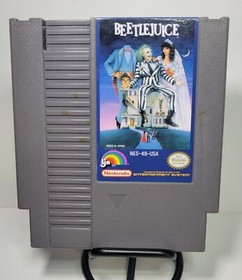 Beetlejuice Vintage Nintendo NES Game Cartridge Only Tested Working Clean LJN