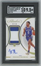 2022-23 Panini Flawless Collegiate #18 Wendell Moore Jr. Gold /10 Rookie SGC 9.5