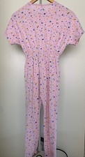 Girls Pink Confetti Jumpsuit Size 8