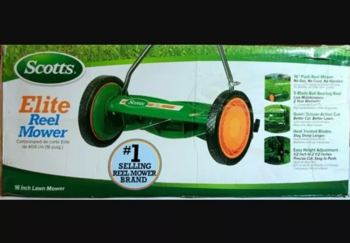 Scott's 16 in. Manual Walk Behind Push Reel Lawn Mower NEW IN