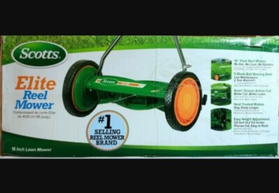 Scott's 16 Manual Walk Behind Push Reel Lawn Mower NEW IN SEALED  26479041566|