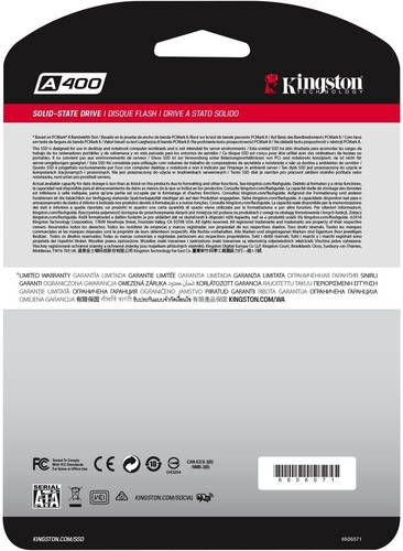 SSD Disco duro sólido KINGSTON A400 120GB 240GB 480GB 960GB A400 SATA 3 2.5 - Imagen 13 de 13