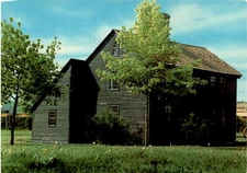 Saltbox House Greenfield Village Coventry Connecticut Andover New Engla postcard