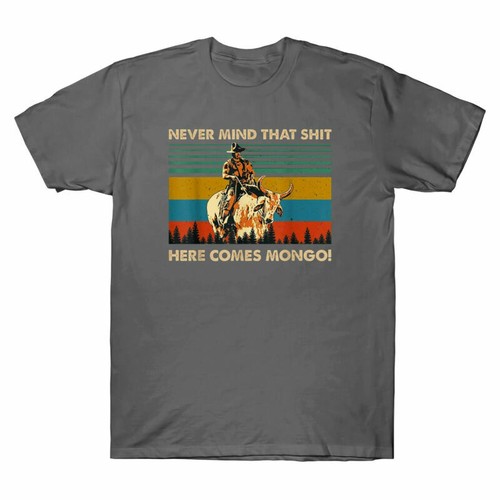 Mind ShT Blazing Men's Here Saddles Mongo Never Vintage T-Shirt That Comes Black - Picture 5 of 5