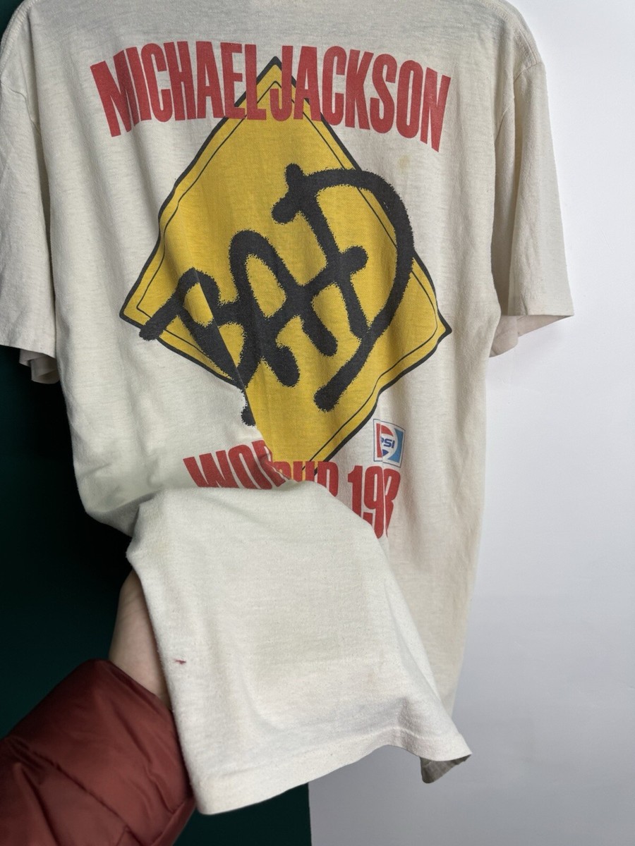 マイケル・ジャクソン BAD TOUR 88 Tシャツ 80s ヴィンテージ Vintage 1988 Michael Jackson Bad Tour T Shirt Single Stitch