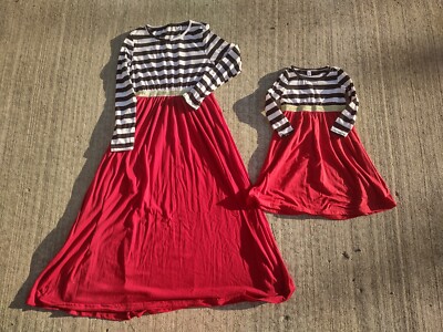 fitted lace wedding dress Red Bella Mommy and Me Dresses, 4T