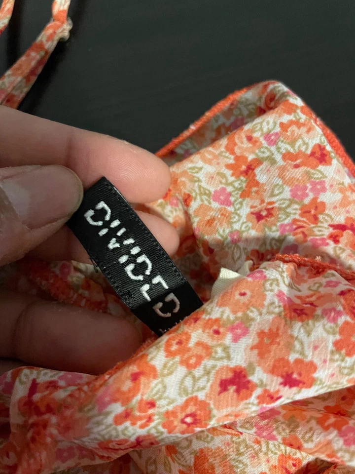 Divided H&M Womens Tank Top EU 38 US 8 Pink Floral Strappy Babydoll Fairy Y2K - Image 4 of 4