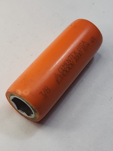 CEMENTEX Enchufe Profundo Aislado 3/8" 1000V, Unidad 1/4", 6-pt 2000 - Imagen 1 de 4