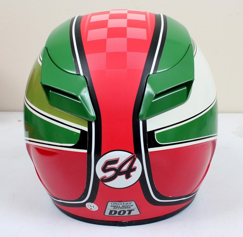 Bell Vortex Motorcycle Full Face Helmet Custom Paint Ducati Colors w Bag LARGE - Bild 8 von 14