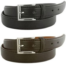 2 Barbados Leather Belts Mens 1-Brown 1-Black Size XL 40-42 Genuine Leather NEW