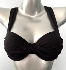Victoria's Secret Nwt Solid Black Underwire Twist Swim Bikini Top