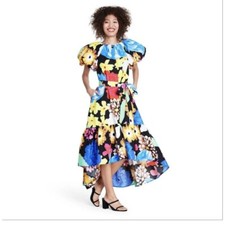 NWT Christopher John Rogers x Target Floral Puff Sleeve Dress High Low M or L