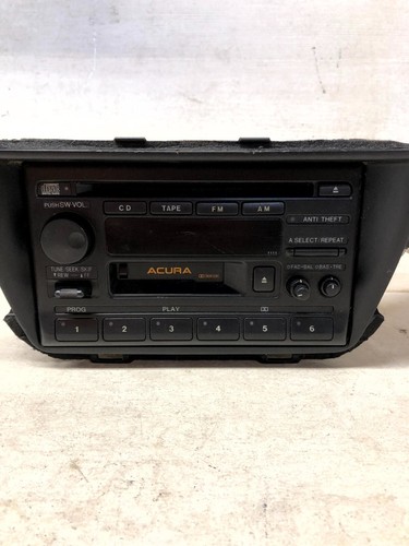 Genuine OEM Acura Black Radio AM FM CD Cassette Player Unit Fits 1997 Acura TL - Foto 2 di 5