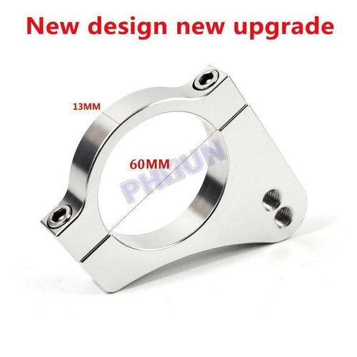 CNC 60mm Large Size Motorcycle Steering Damper Fork Frame Mounting Clamp Bracket - Picture 3 of 7