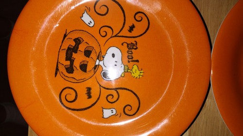4 Piatti Halloween Vacanze Arachidi Snoopy - Foto 3 di 8