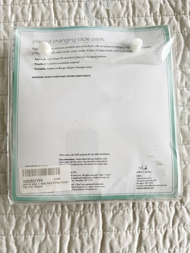 Aden by Aden & Anais Changing Pad Cover Blue White Stars Dapper - Picture 5 of 5