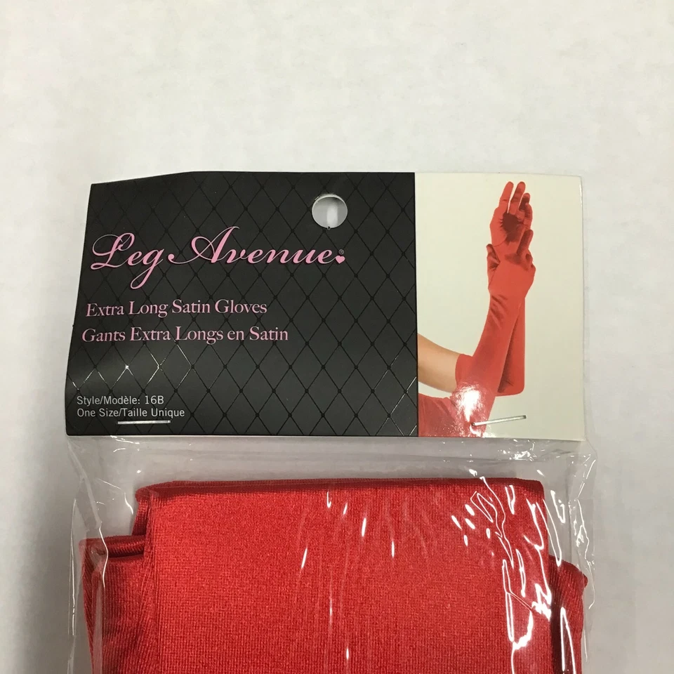 Guantes de satén rojos extra largos pierna avenida lencería formal burlesque disfraz diablo Foto 3 de 3