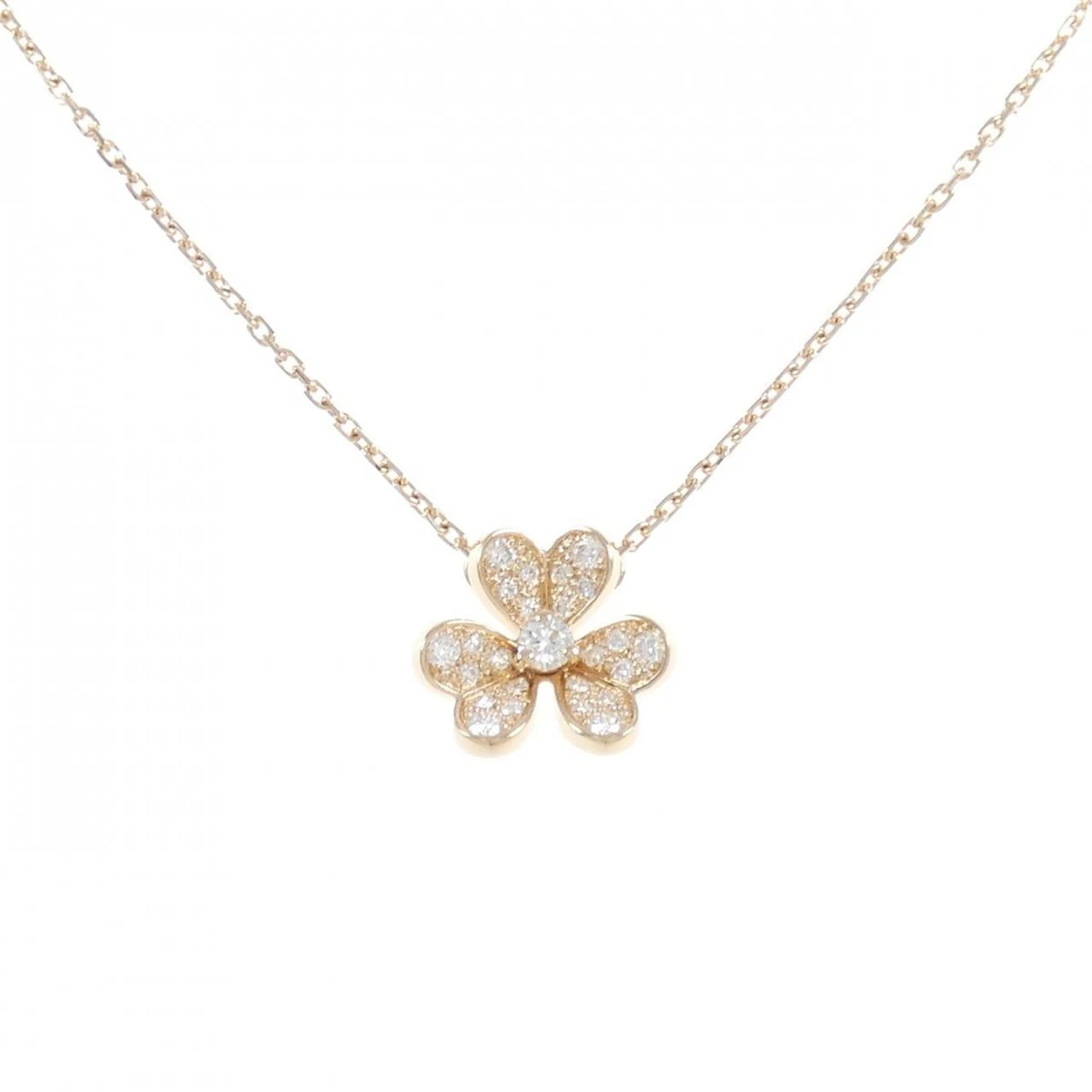 Authentic Van Cleef Arpels Frivole mini Necklace 270 003 725 8600