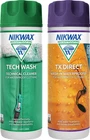 Nikwax Tech Wash & TX Direct 300ml Twin Pack Cleaning Waterproof Outdoor Jacket