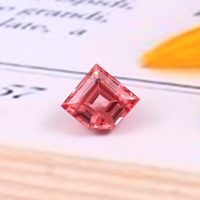 Natural Flawless Ceylon Padparadscha Sapphire Fancy Cut Loose Gemstone 4.10 Ct