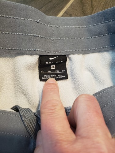 Nike Boy's Youth Gray Fleece Lined Sweat Pants Size Xsmall EUC - Picture 4 of 7