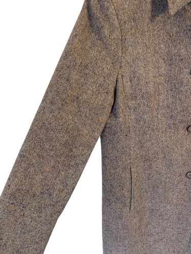 Vintage meliert grau Wollmischung Blazer Jacke Mantel Medium Größe 6 hergestellt in den USA Knopf - Bild 5 von 15