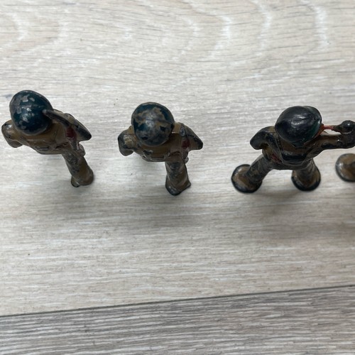 6 - Vintage - Barclay Manoil Metal Lead Toy Soldier - Buglers, Rifleman, March - Picture 9 of 15