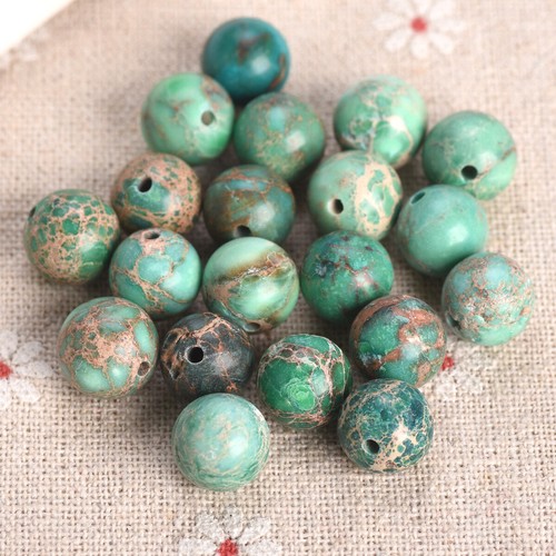 Artificial Turquoise Round 4/6/8/10/12mm Natural Chrismatite Stone Loose Beads - Picture 11 of 19