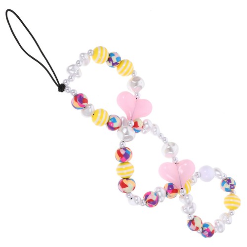 Beaded Phone Strap Anti-lost Phone Chain Heart Beaded Phone Chain Strap - 第 9/12 張圖片