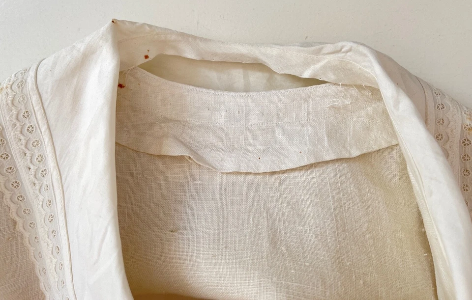 Винтажное льняное пальто для девочек ручной работы YY439 - Изображение 4 из 4