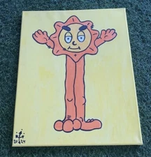 Glo Gang Long Legs Character Logo Chief keef drawing painting canvas it’s 16x20