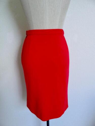Vintage 60s 70s Wool Knit Skirt Suit XS 2 Red Gray Pencil Skirt Mod Butte Knit? - Picture 12 of 15
