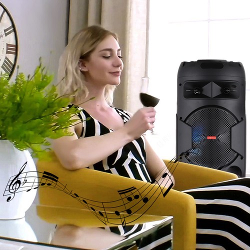 Haut-parleur Bluetooth portable 6000 W subwoofer basse lourde système audio fête télécommande - Photo 8 sur 23