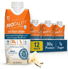 :.PROTALITY Vanilla   Nutrition Shake, 11 fl oz, 12 Count .: