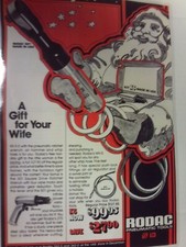 1973 RODAC PNEUMATIC TOOLS  PRINTED  Vintage Ad LAMINATED