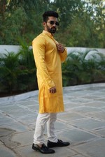 Men Kurta Set Pakistani Kurta Pyjama Indian Suits Sherwani Wedding Party Groom