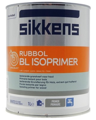 Sikkens Rubbol BL Isoprimer Grundierung Isoliergrund für Holz Weiß - 1 L