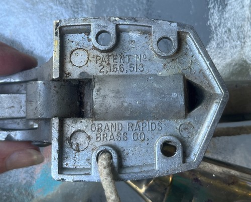 Vintage 1950s KASON Surface Mount Latch Handle / Hinges + Bommer Latch - Picture 6 of 12