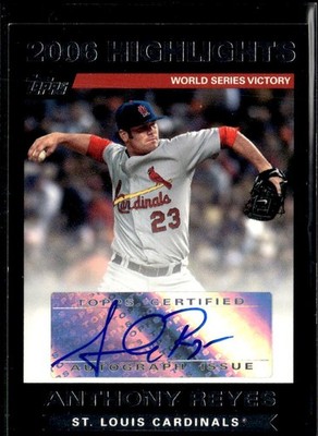 2007 Topps Anthony Reyes Highlights Autographs HS