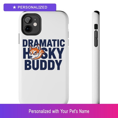 #ad Custom Husky Phone Case Personalized Pet Name iPhone Samsung Galaxy Easter Gift $29.99