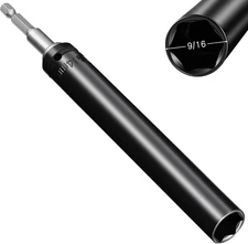 9/16"(14Mm) Power Nut Driver, Nut Runner Hollow Socket with 1/4" Hex Shank, Fit 