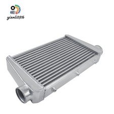 Universal Aluminum Intercooler 25x13x3 Front Mount 3 Inletoutlet Tube Fin