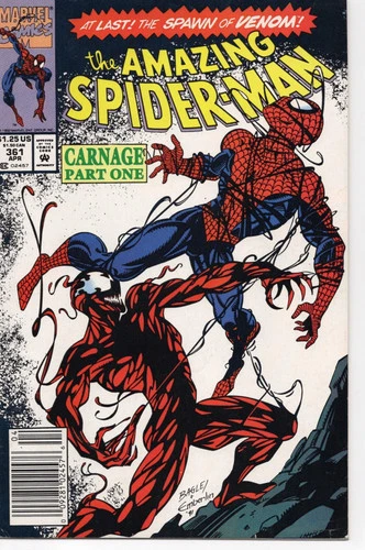 The Amazing Spider-Man, Vol. 1 #361 Newstand Edition - 8.5 Very Fine +