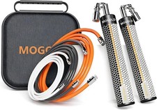 Weighted Jump Rope for Men Women - Interchangeable 1/5lb 1/4lb 1/2lb Heavy